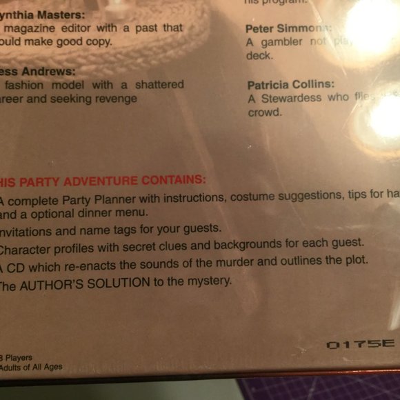 NEW SEALED  An evening of Murder game - Picture 10 of 11